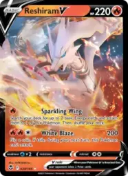 Reference image of Reshiram V, Silver Tempest