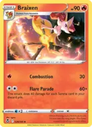 Reference image of Braixen, Silver Tempest