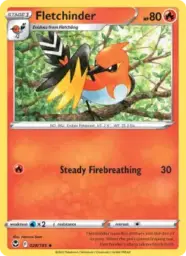 Reference image of Fletchinder, Silver Tempest