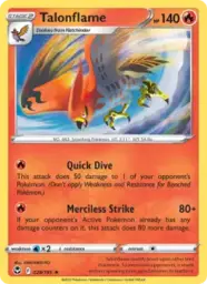 Reference image of Talonflame, Silver Tempest