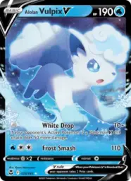 Reference image of Alolan Vulpix V, Silver Tempest
