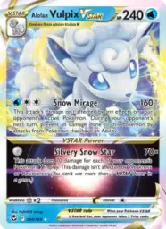 Reference image of Alolan Vulpix VSTAR, Silver Tempest