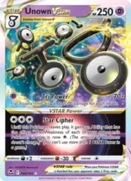 Reference image of Unown VSTAR, Silver Tempest