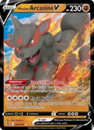 Reference image of Hisuian Arcanine V, Silver Tempest