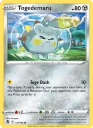 Reference image of Togedemaru, Silver Tempest