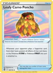Reference image of Leafy Camo Poncho, Silver Tempest
