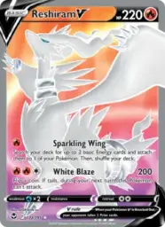 Reference image of Reshiram V, Silver Tempest