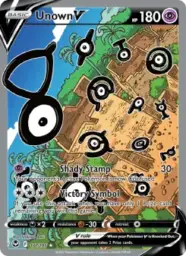 Reference image of Unown V, Silver Tempest