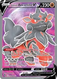 Reference image of Hisuian Arcanine V, Silver Tempest