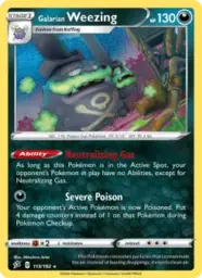 Reference image of Galarian Weezing, Rebel Clash