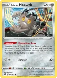Reference image of Galarian Meowth, Rebel Clash