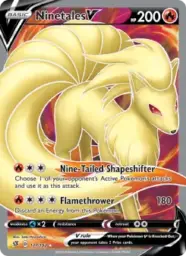Reference image of Ninetales V, Rebel Clash