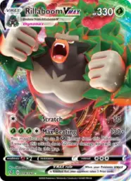 Reference image of Rillaboom VMAX, Rebel Clash