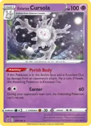 Reference image of Galarian Cursola, Rebel Clash