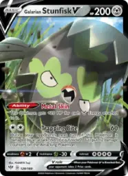 Reference image of Galarian Stunfisk V, Darkness Ablaze
