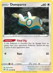Reference image of Dunsparce, Darkness Ablaze