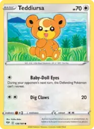 Reference image of Teddiursa, Darkness Ablaze