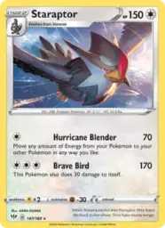 Reference image of Staraptor, Darkness Ablaze