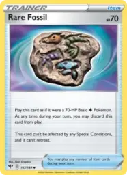 Reference image of Rare Fossil, Darkness Ablaze