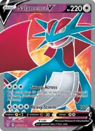 Reference image of Salamence V, Darkness Ablaze