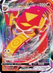 Reference image of Centiskorch VMAX, Darkness Ablaze