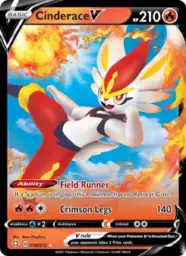 Reference image of Cinderace V, Shining Fates