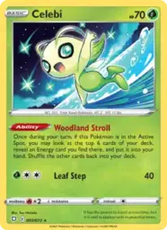 Reference image of Celebi, Shining Fates