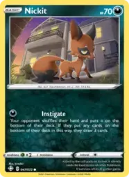 Reference image of Nickit, Shining Fates