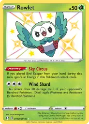 Rowlet · Shining Fates Shiny Vault · SV001/122