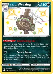 Galarian Weezing · Shining Fates Shiny Vault · SV077/122