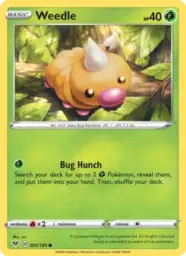 Reference image of Weedle, Vivid Voltage
