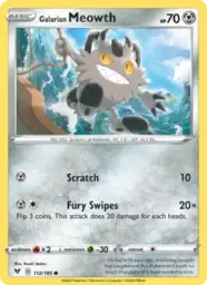 Reference image of Galarian Meowth, Vivid Voltage