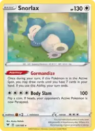 Reference image of Snorlax, Vivid Voltage