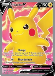 Reference image of Pikachu V, Vivid Voltage