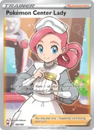 Reference image of Pokémon Center Lady, Vivid Voltage