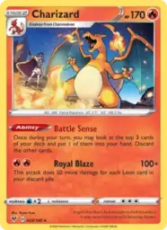 Reference image of Charizard, Vivid Voltage