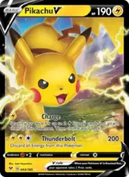 Reference image of Pikachu V, Vivid Voltage