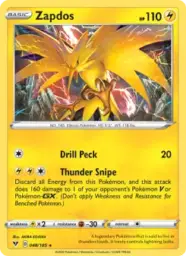 Reference image of Zapdos, Vivid Voltage