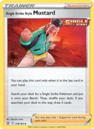 Reference image of Single Strike Style Mustard, Battle Styles