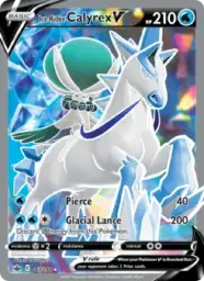 Reference image of Ice Rider Calyrex V, Chilling Reign