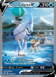 Reference image of Ice Rider Calyrex V, Chilling Reign