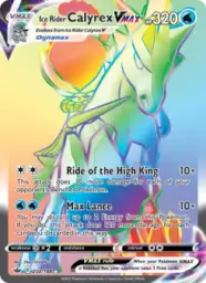 Reference image of Ice Rider Calyrex VMAX, Chilling Reign