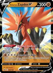 Reference image of Galarian Zapdos V, Chilling Reign