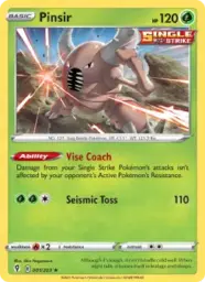 Reference image of Pinsir, Evolving Skies