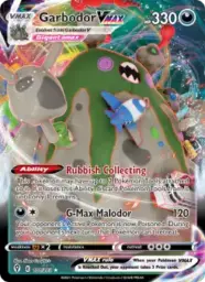 Reference image of Garbodor VMAX, Evolving Skies