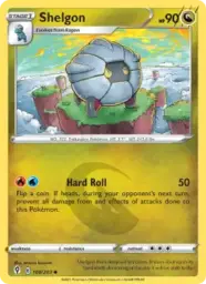 Reference image of Shelgon, Evolving Skies