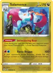 Reference image of Salamence, Evolving Skies
