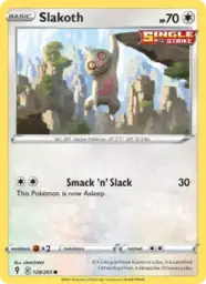 Reference image of Slakoth, Evolving Skies
