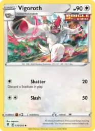 Reference image of Vigoroth, Evolving Skies