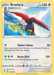 Reference image of Braviary, Evolving Skies
